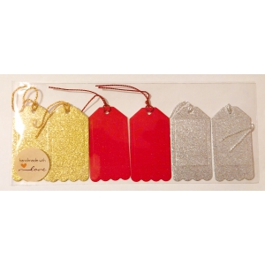 Glitter Gift Tags (6 pack)